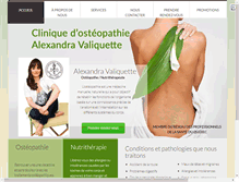 Tablet Screenshot of osteopathe-quebec.com